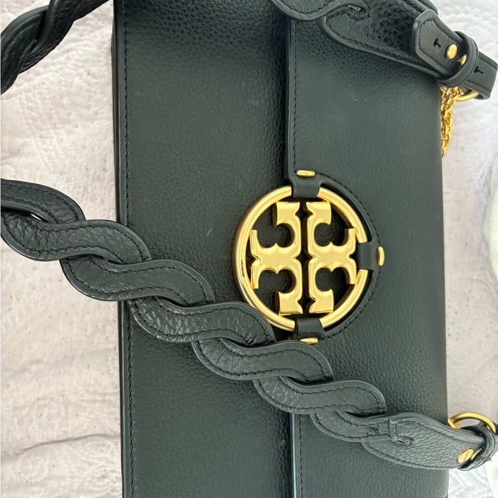 Tory Burch Black Crossbody with Gold Accent
